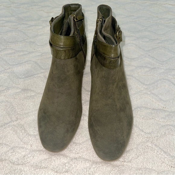 Cato Olive Green Ankle Boot & Purse Bundle - Picture 7 of 11